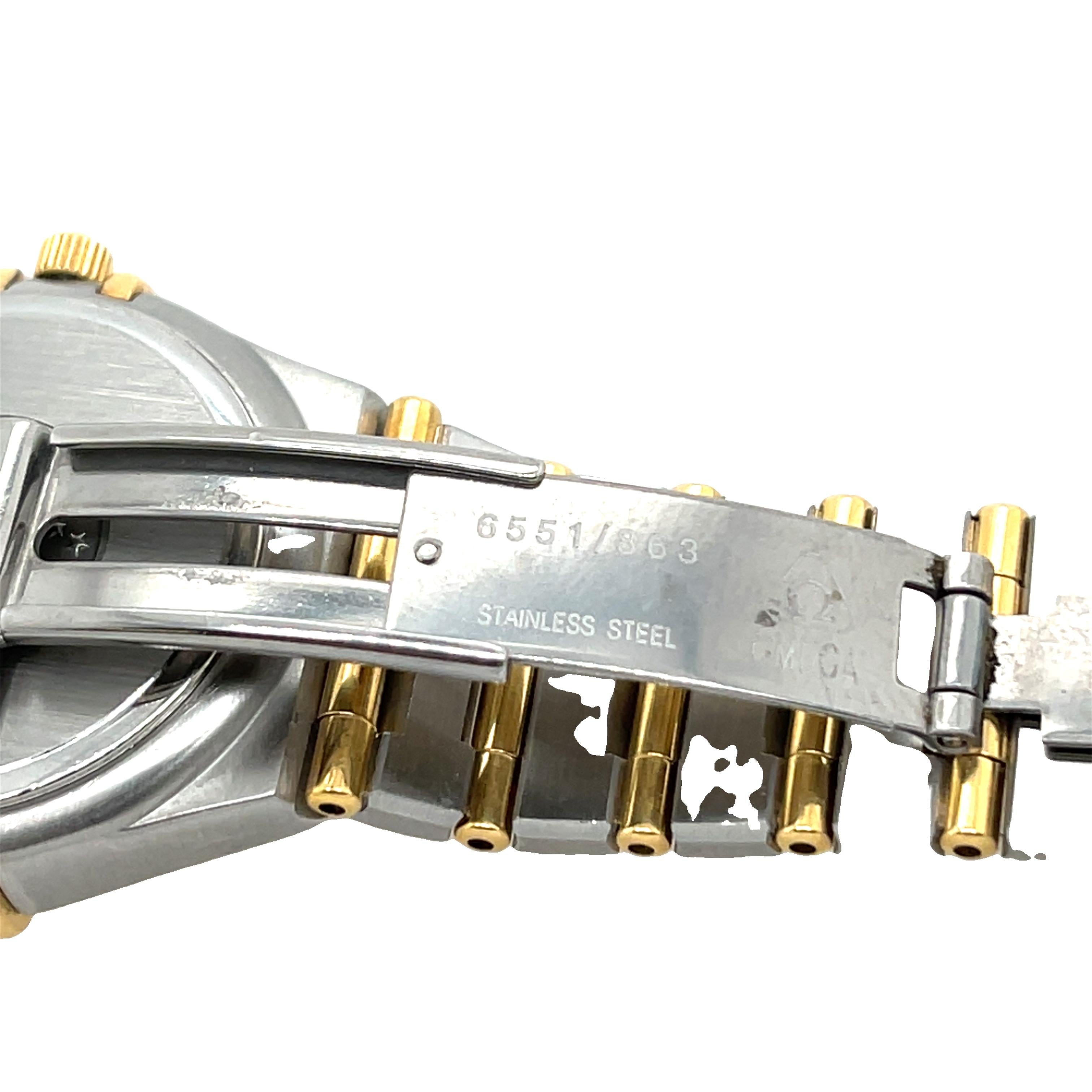 Omega Constellation 18ct & Stainless Steel Watch Ref: 585006380 For Sale 6