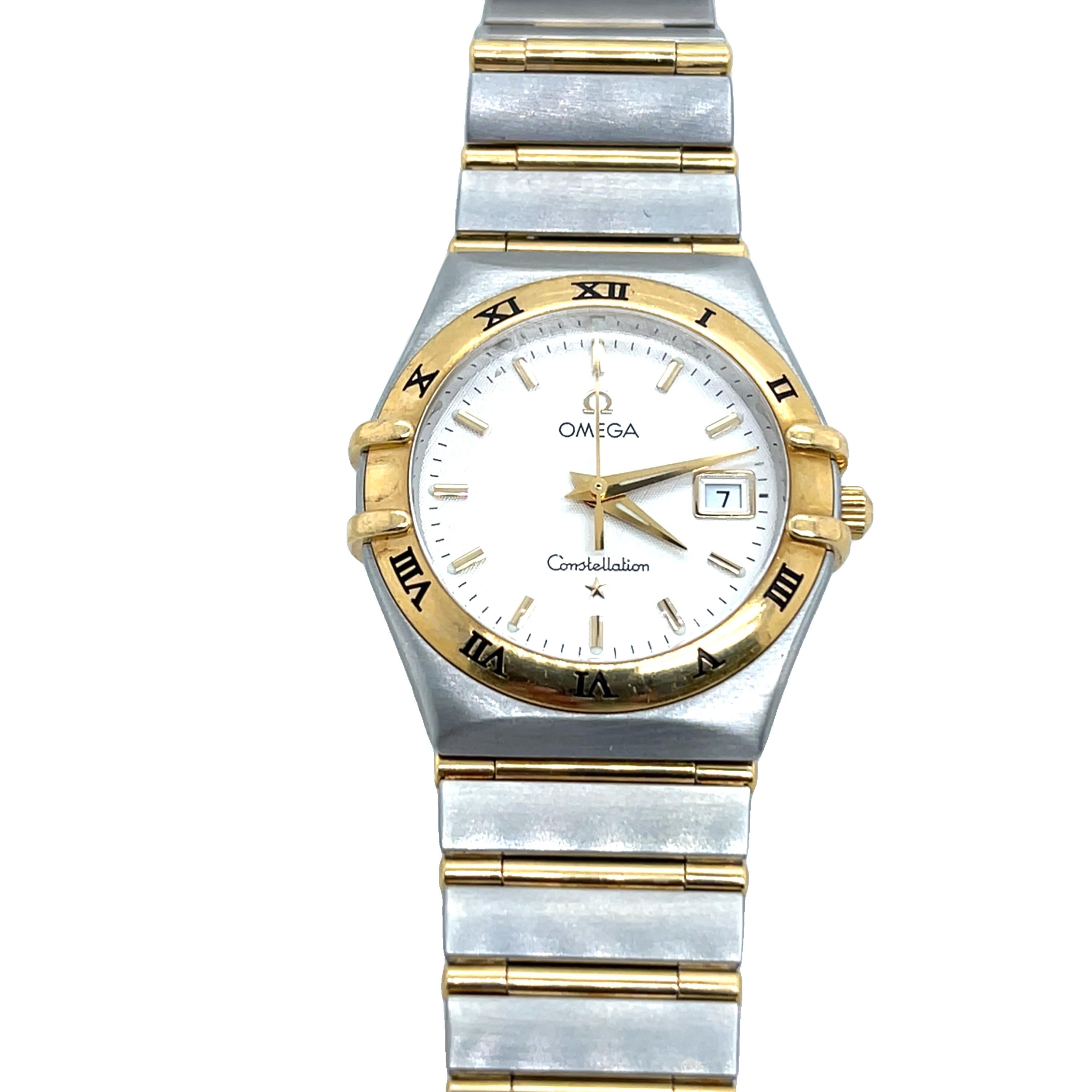 Omega Constellation 18ct & Stainless Steel Watch Ref: 585006380 For Sale 2