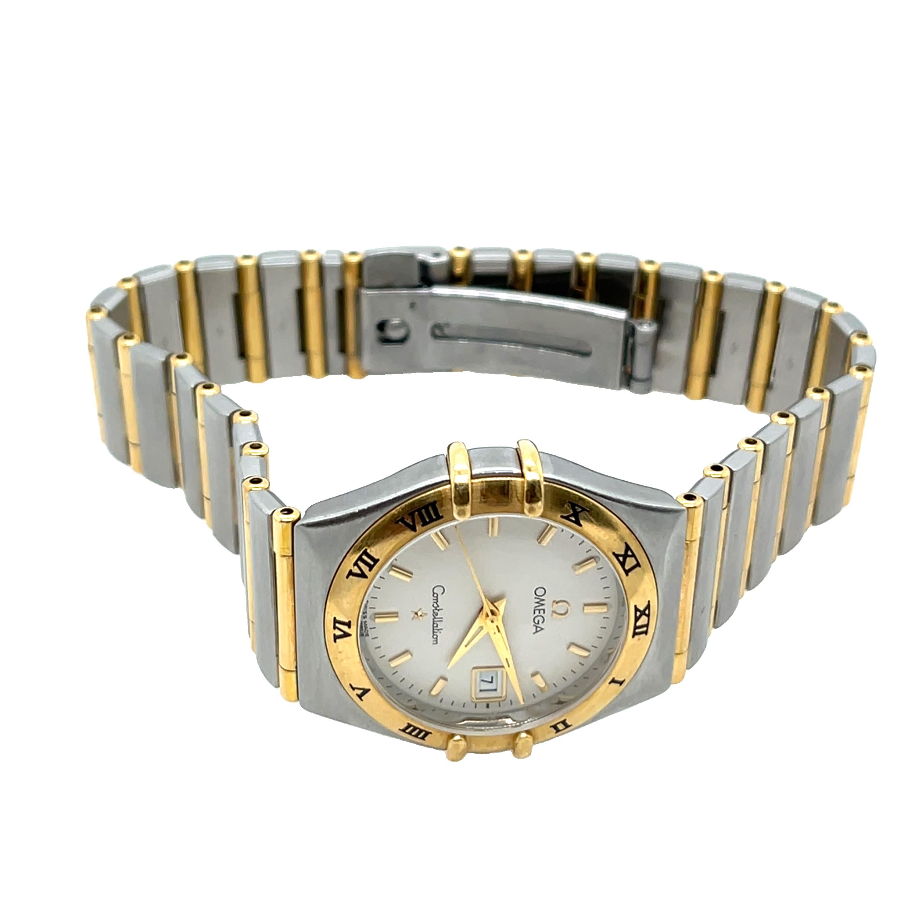 Omega Constellation 18ct & Stainless Steel Watch Ref: 585006380 For Sale 3