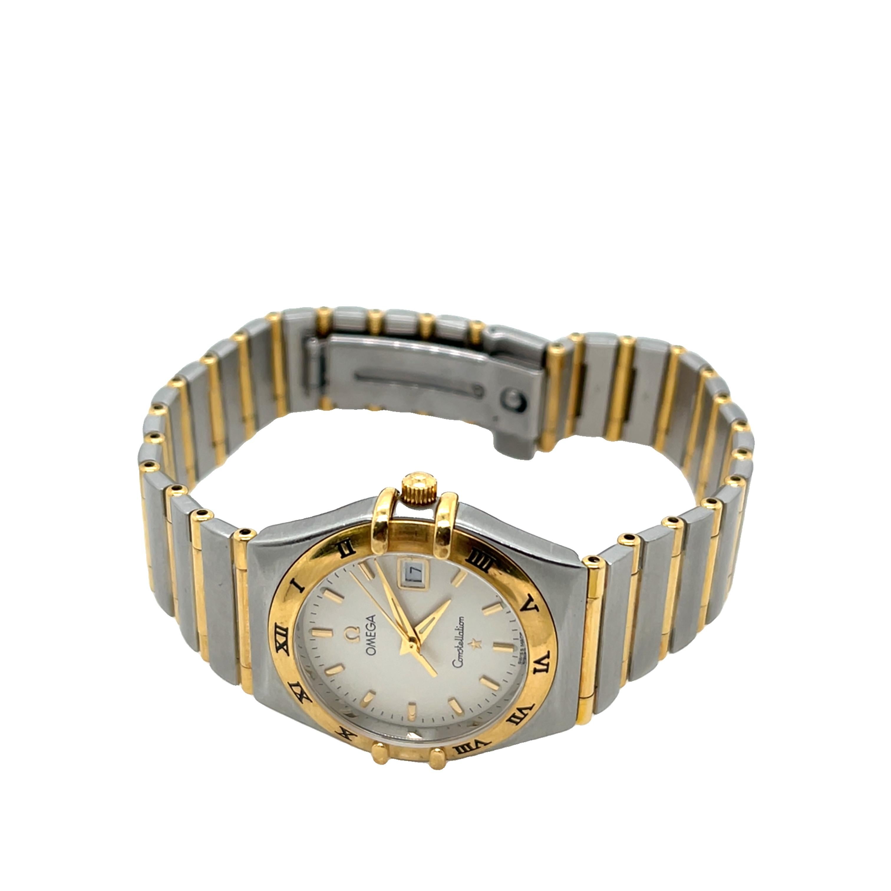 Omega Constellation 18ct & Stainless Steel Watch Ref: 585006380 For Sale 5