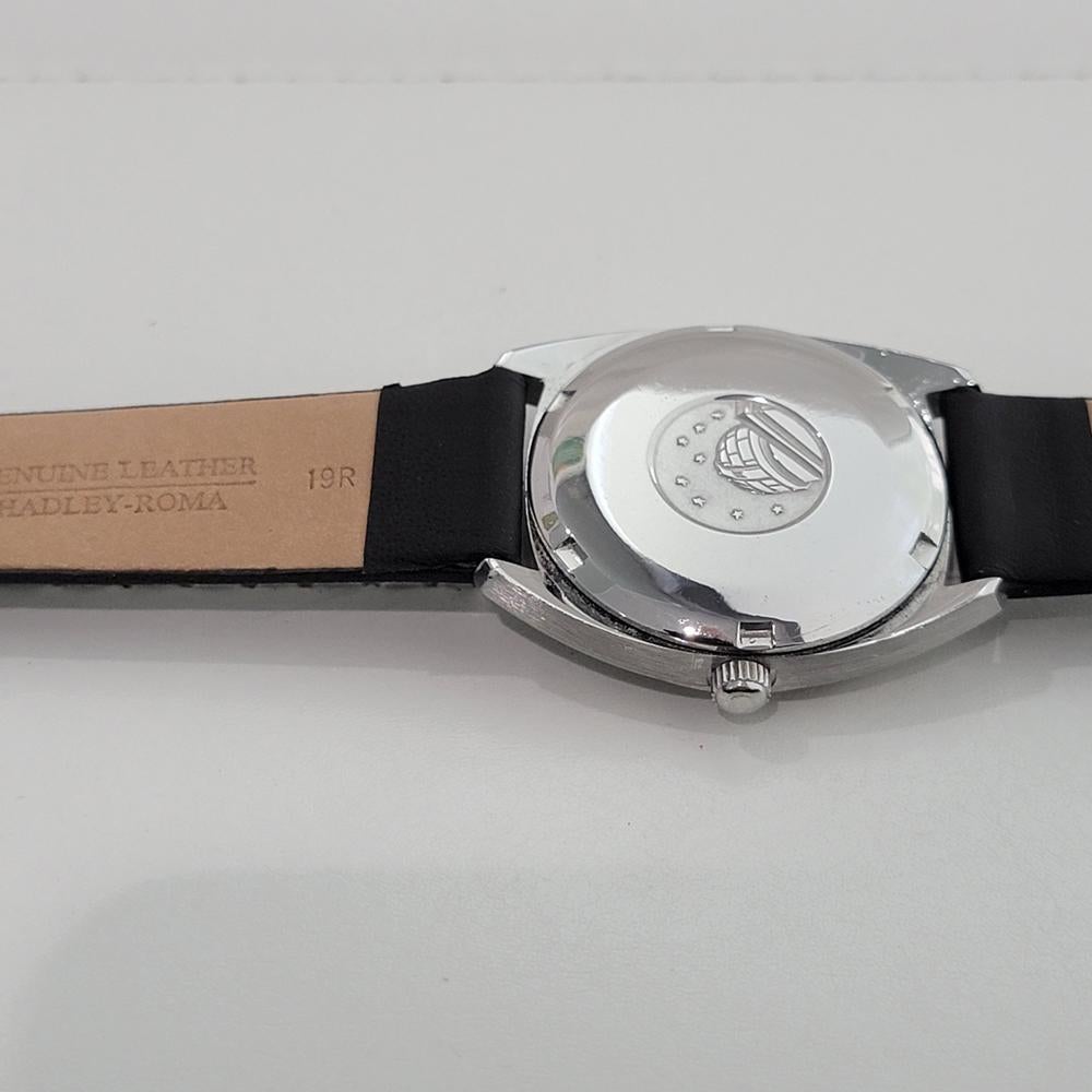 Omega Constellation 18k Gold Lünette Herren Datum Automatik 1960er Jahre Vintage RA539 im Angebot 7