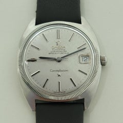 Omega Constellation 18k Gold Bezel Mens Date Automatic 1960s Vintage RA539