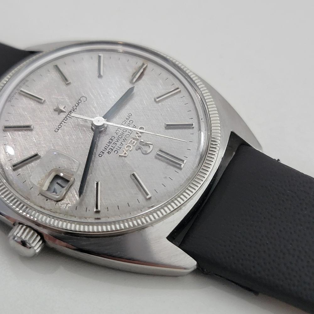 Omega Constellation 18k Gold Lünette Herren Datum Automatik 1960er Jahre Vintage RA539 im Angebot 3
