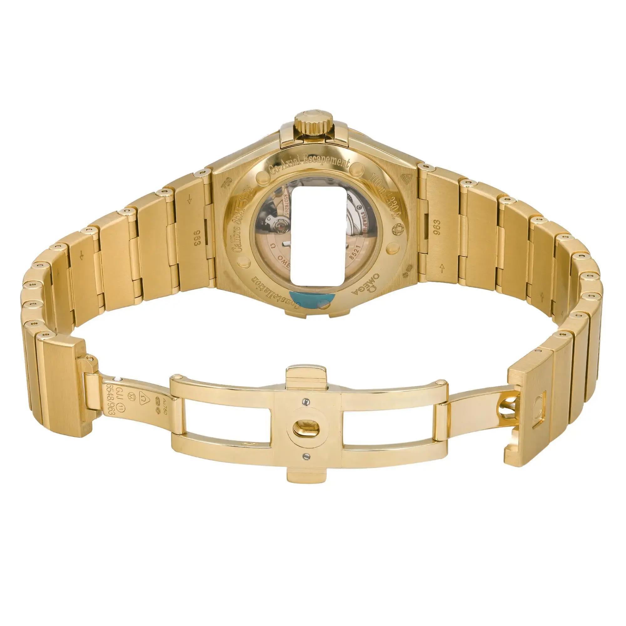Omega Constellation Montre pour femme en or 18 carats avec cadran MOP 123.50.31.20.05.002 en vente 2