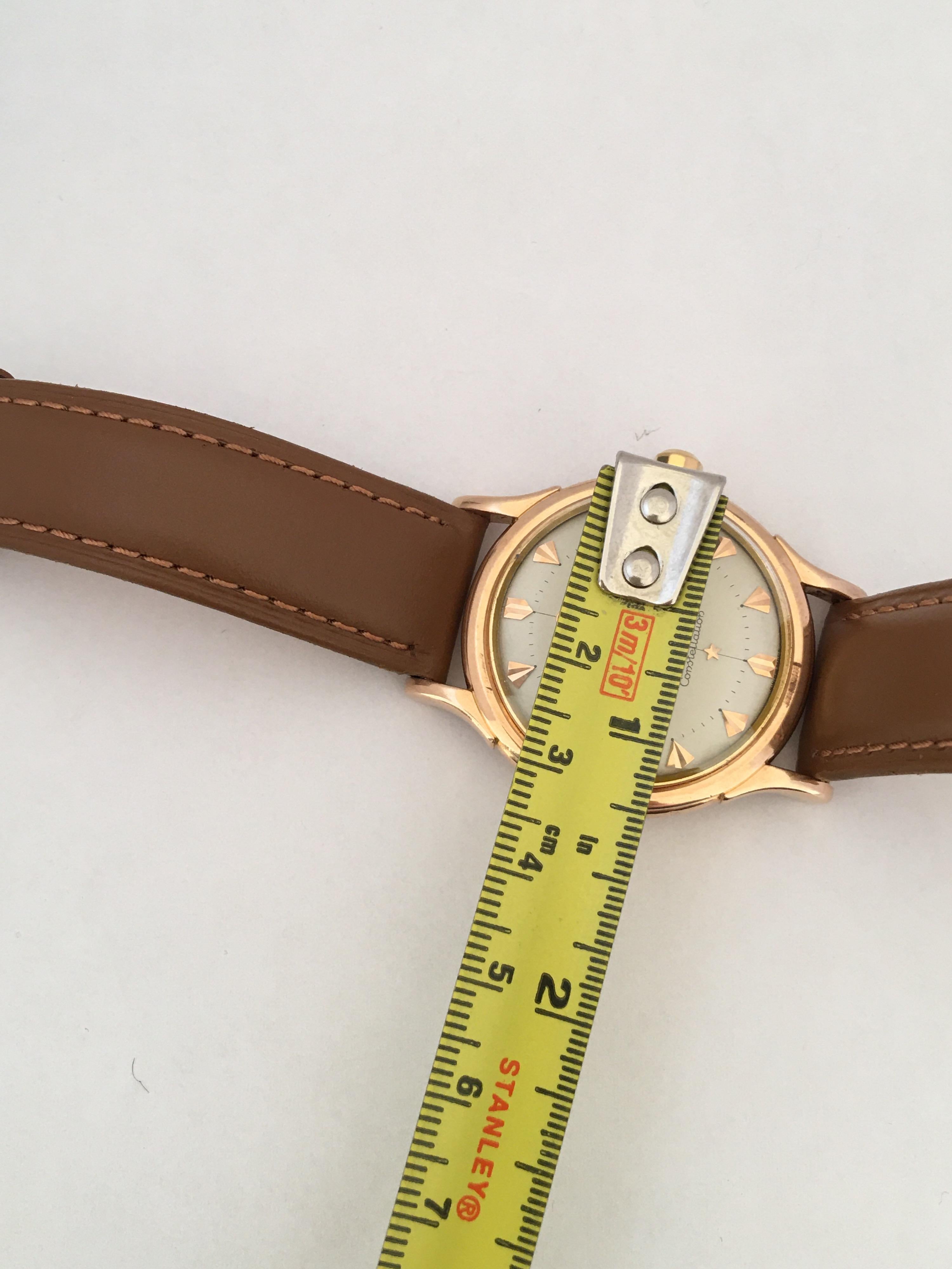 Omega Constellation 18 Karat Rose Gold Gents Vintage Automatic Watch 1958 3