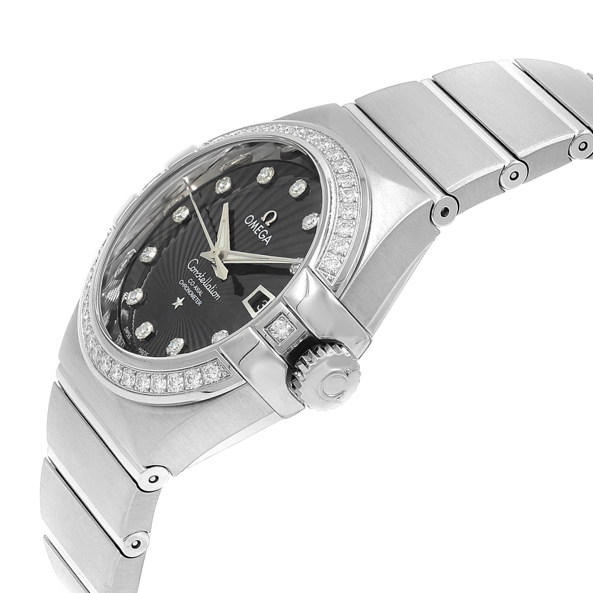 omega constellation diamond watch