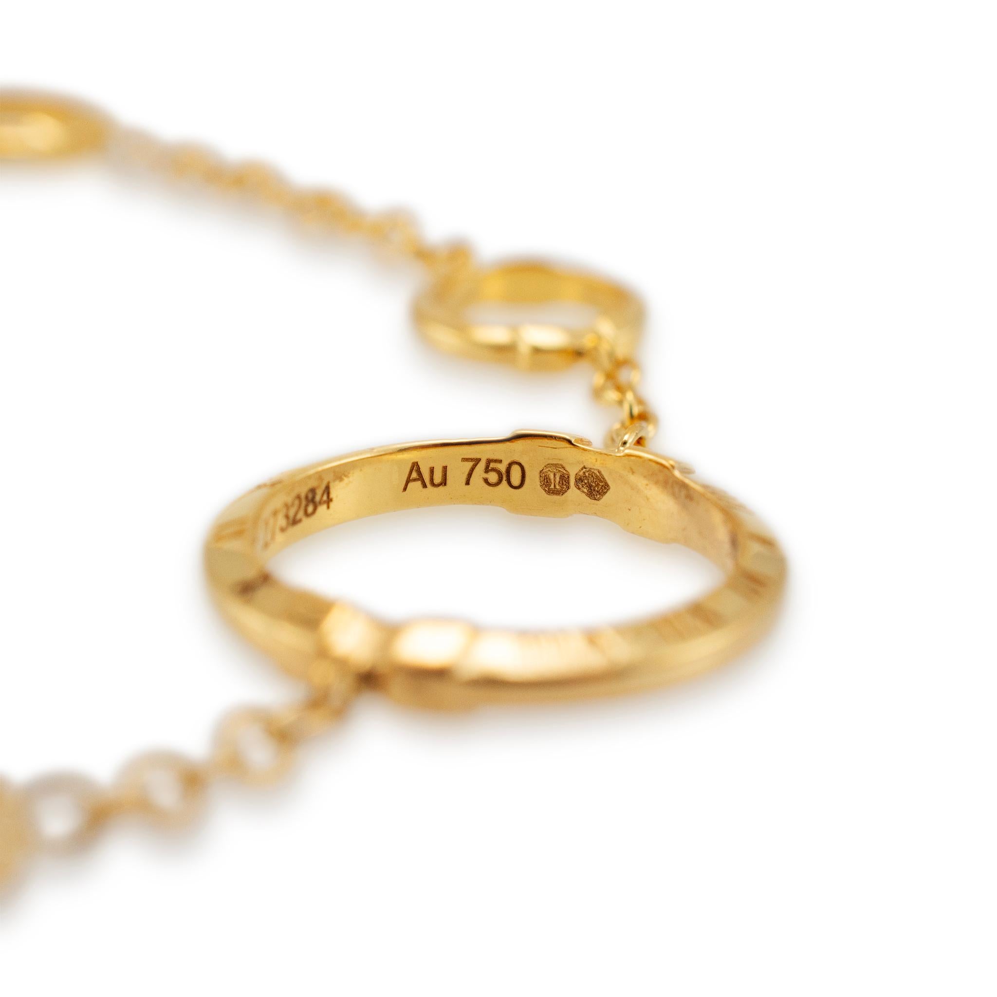 Omega Constellation 18K Gelbgold römische Ziffern Griffe Kette Armband 2
