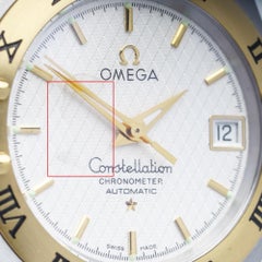 Omega Constellation, 18 Karat Yellow Gold and Stainless Steel Wristwatch