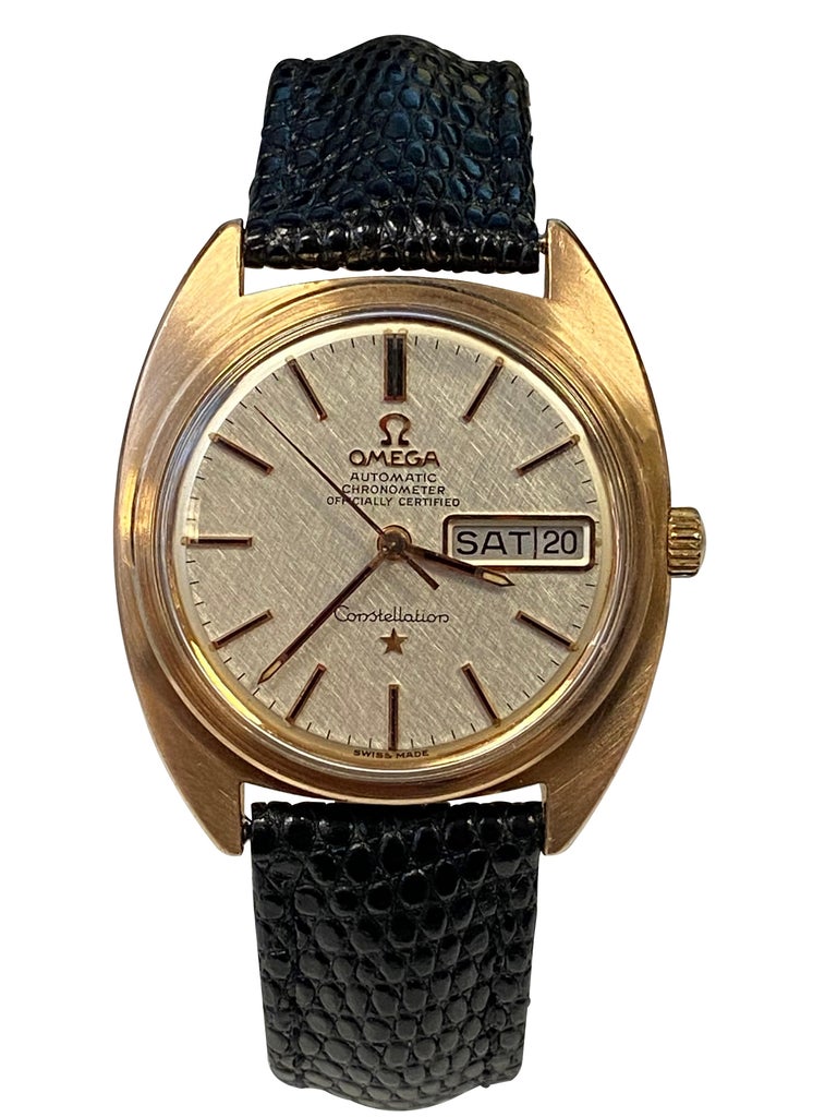 Omega Constellation, montre-bracelet automatique des années 1960 en or rose  et acier En vente sur 1stDibs