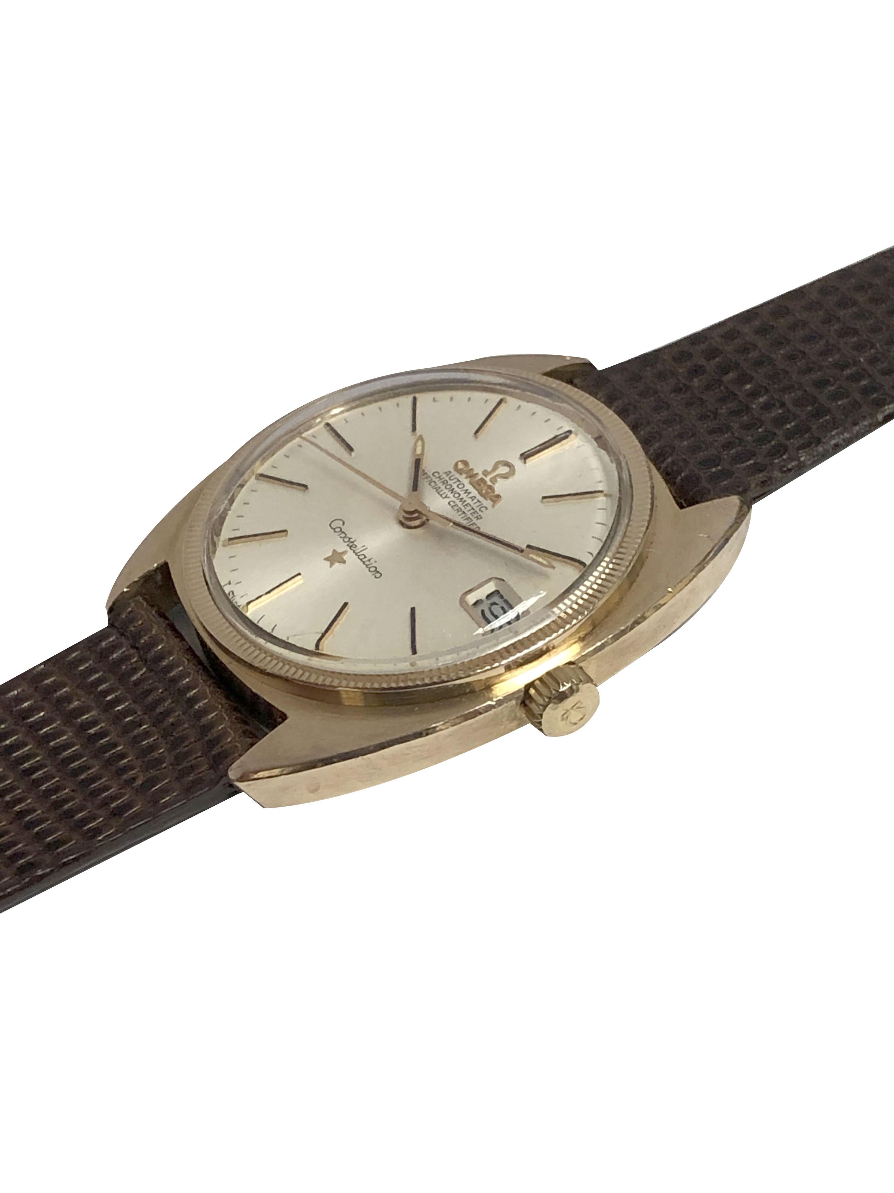 omega constellation 1960s gold