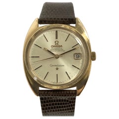 Retro Omega Constellation 1960s Rose Gold Shell Automatic Wristwatch