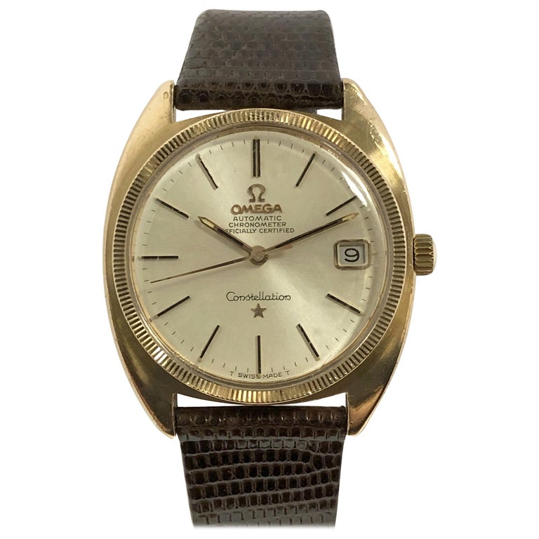 Omega Constellation 1960s Rose Gold Shell Automatic Wristwatch For Sale at  1stDibs