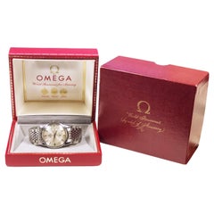 Retro Omega Constellation 1960s Steel Automatic Wristwatch and Original Box