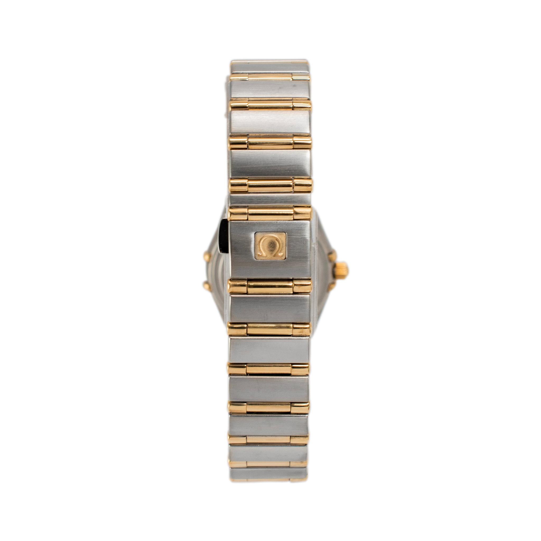 Omega Constellation 23MM 895.1080 Orologio in oro giallo 18K in acciaio inossidabile in vendita 1