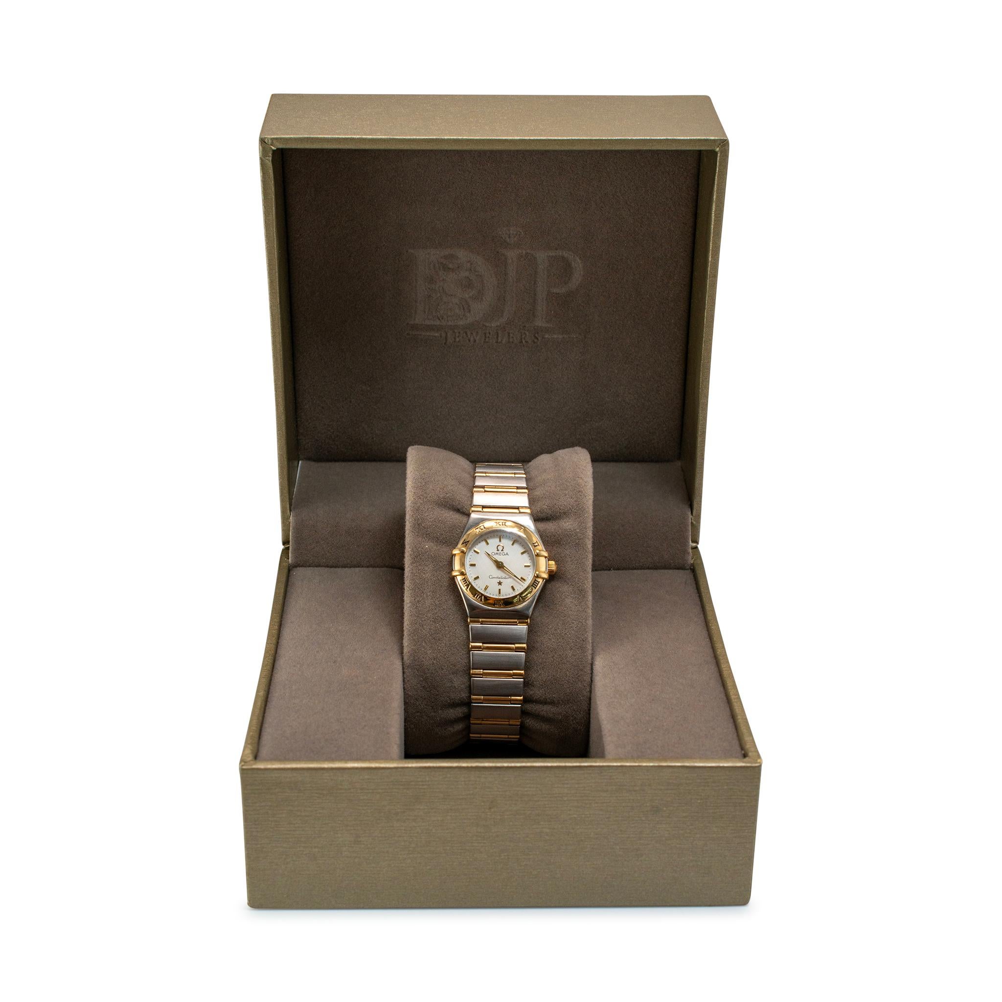 Omega Constellation 23MM 895.1080 Orologio in oro giallo 18K in acciaio inossidabile in vendita 4