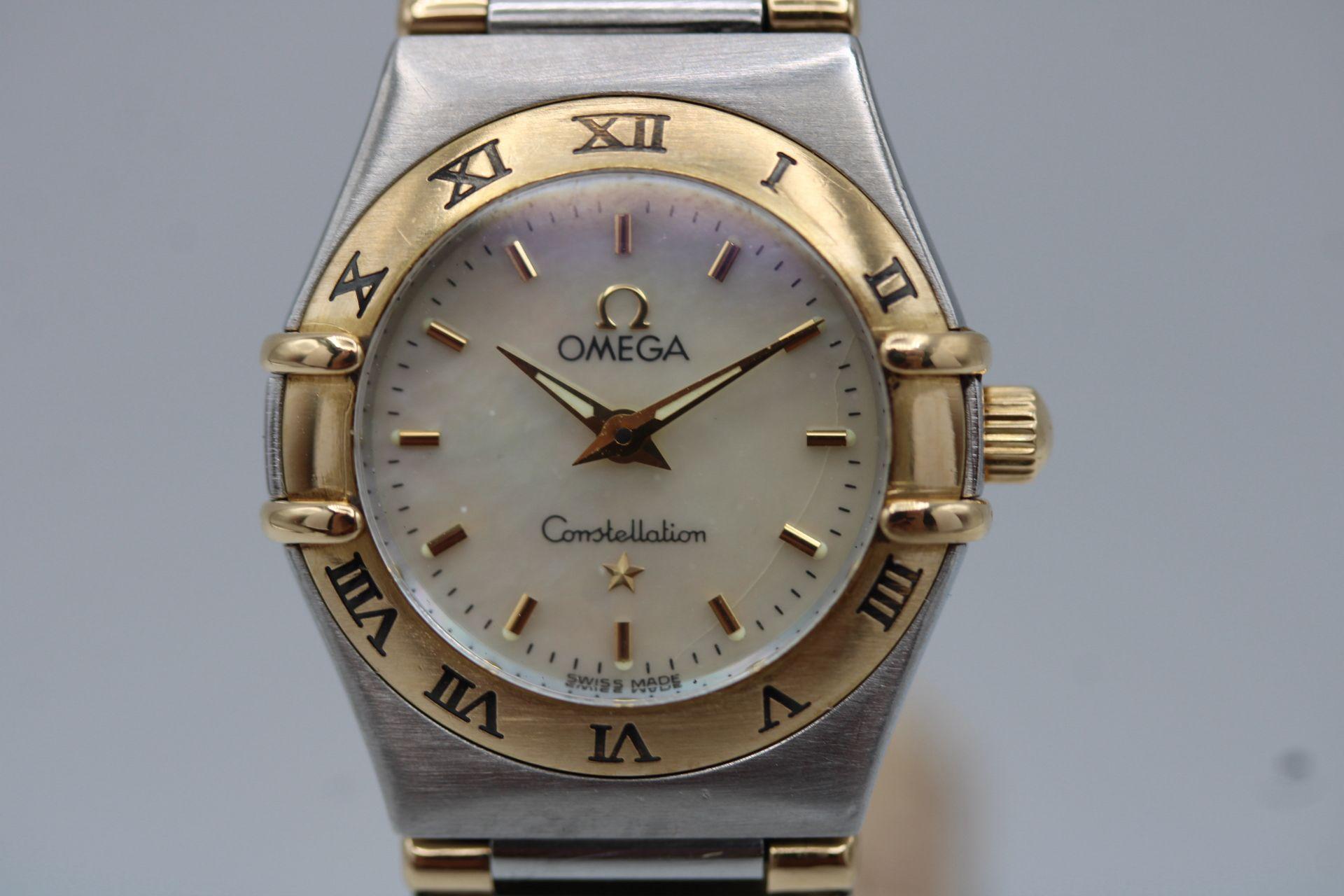 Omega Constellation 23mm - Acero y Oro  Esfera de nácar  1995 en Bueno estado para la venta en London, GB