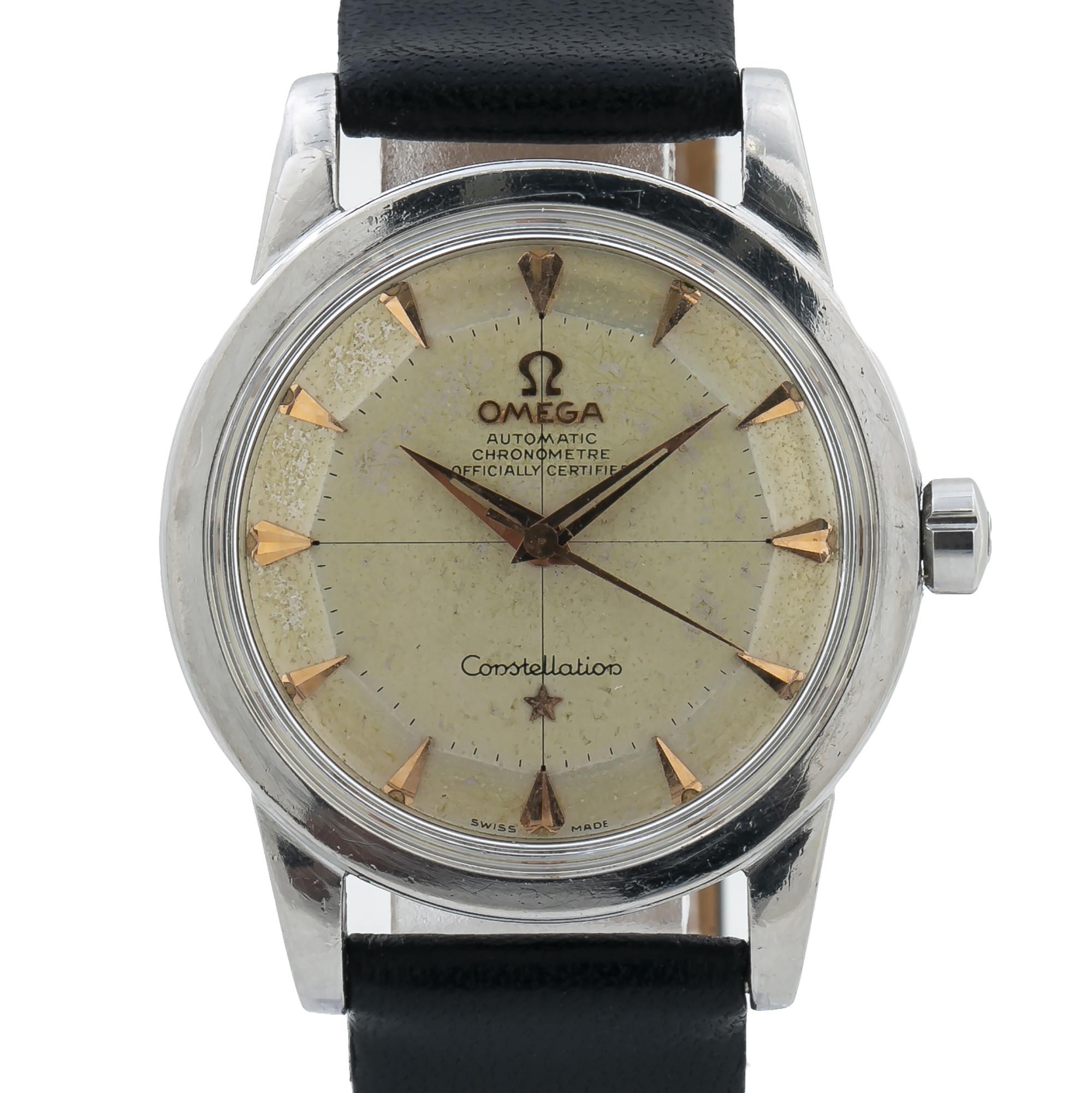 Contemporary Omega Constellation 2492-1, Gold Dial, Certified and Warranty For Sale