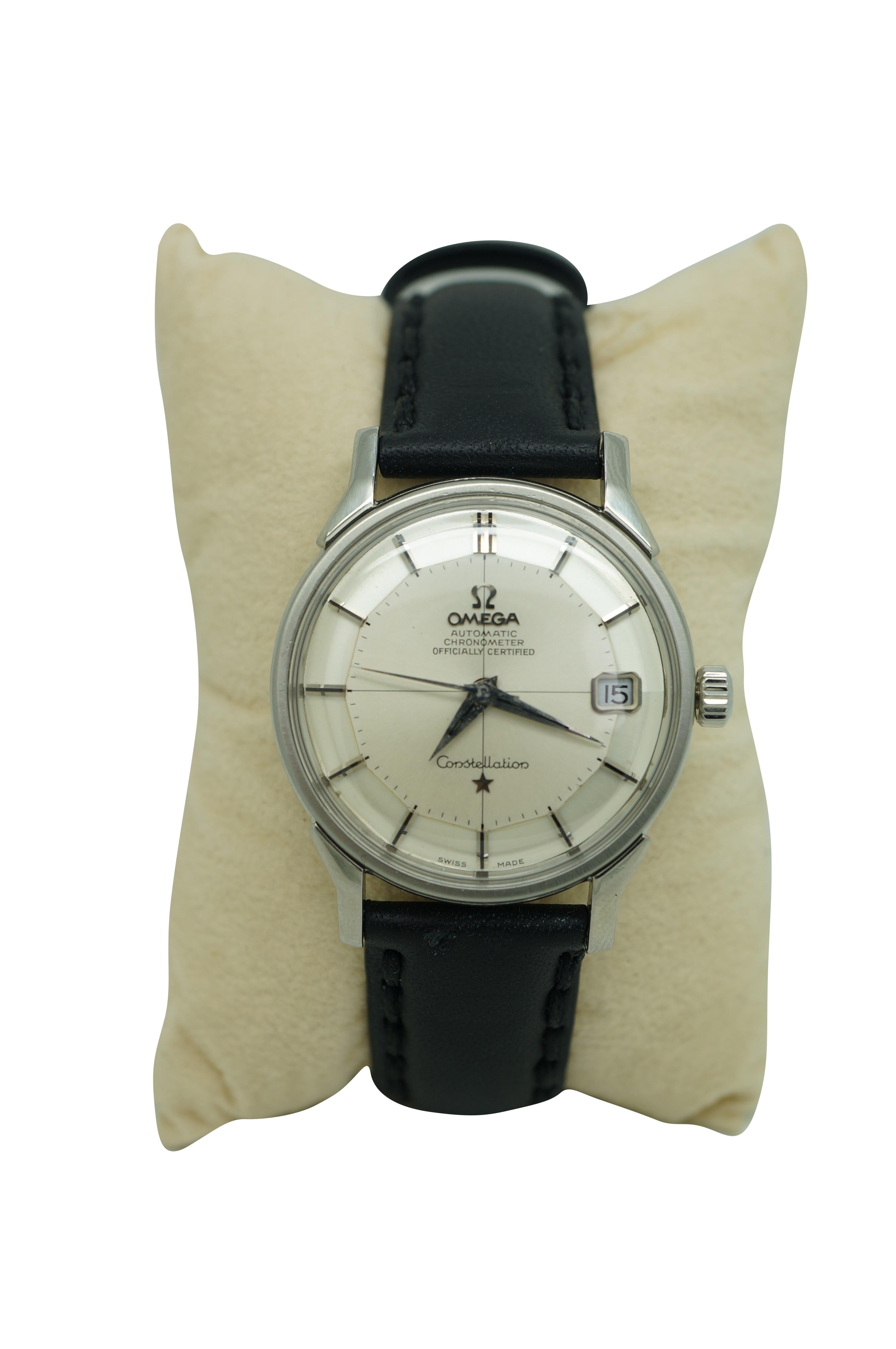 Omega Constellation 24J 564 168.005 Pie Pan Zifferblatt Datum Chronometer Uhr (Schweizerisch) im Angebot