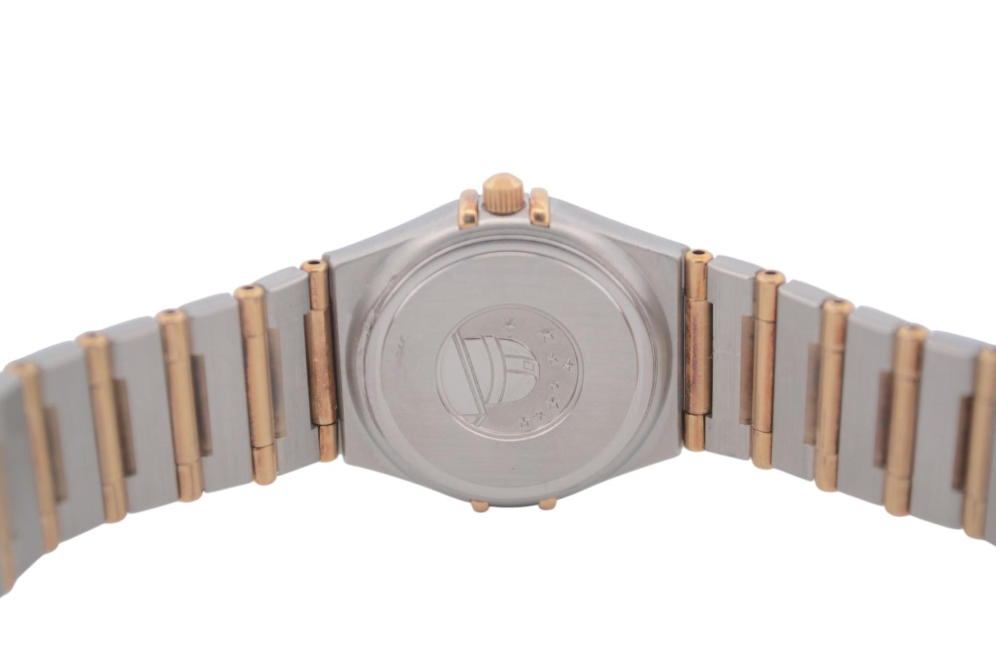 Omega Constellation 25,5 mm quadrante bicolore MOP con diamante al quarzo Ref 8951201 in vendita 4