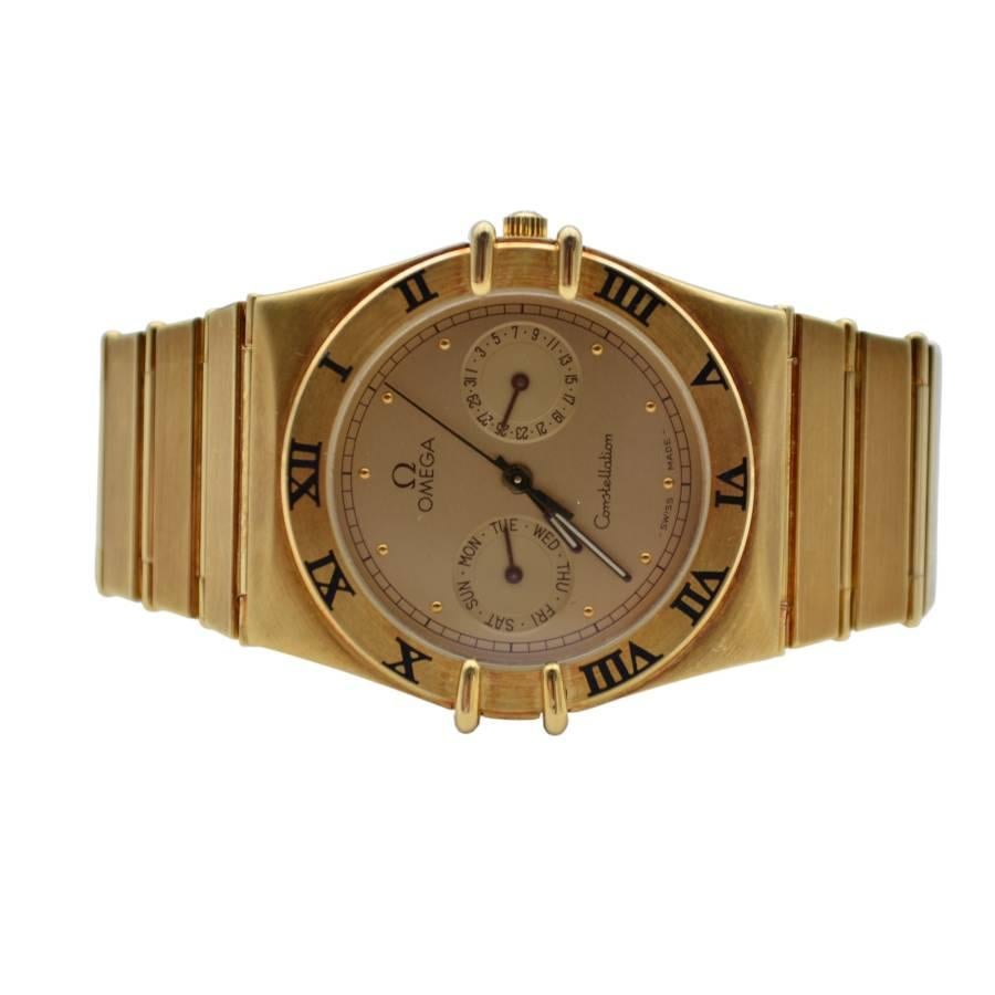 Women's Omega Constellation 33mm Quartz Champagne Yellow Gold Ref: 3961.069
