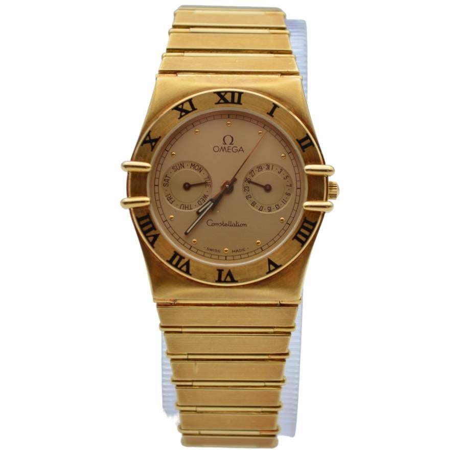 Omega Constellation 33mm Quartz Champagne Yellow Gold Ref: 3961.069 2
