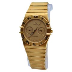 Omega Constellation 33mm Quarz Champagner Gelbgold Ref: 3961.069