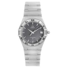 Omega Constellation 33mm Stainless Steel Slate Dial Mens Quartz Watch 3961201