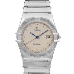 Omega Constellation 33mm Stahl-Silber-Zifferblatt Unisex-Uhr 3961076