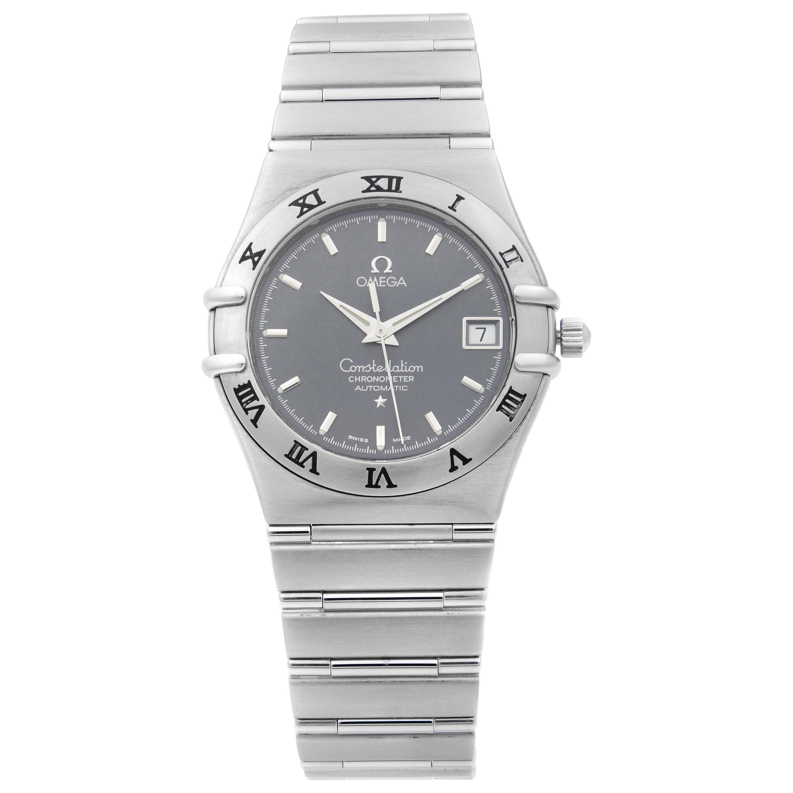 Omega Constellation 95 Classic Grey Dial Steel Automatic Men’s Watch 1502.40.00