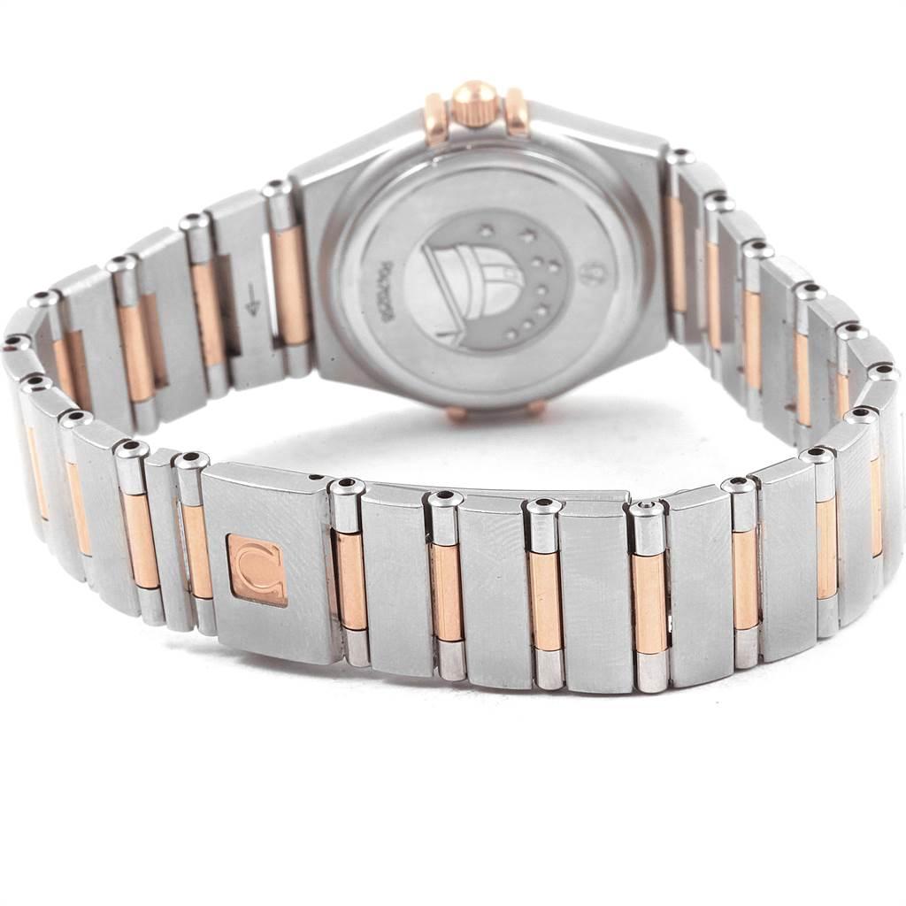 Omega Constellation 95 MOP Diamond Steel Rose Gold Ladies Watch 1360.75.00 1