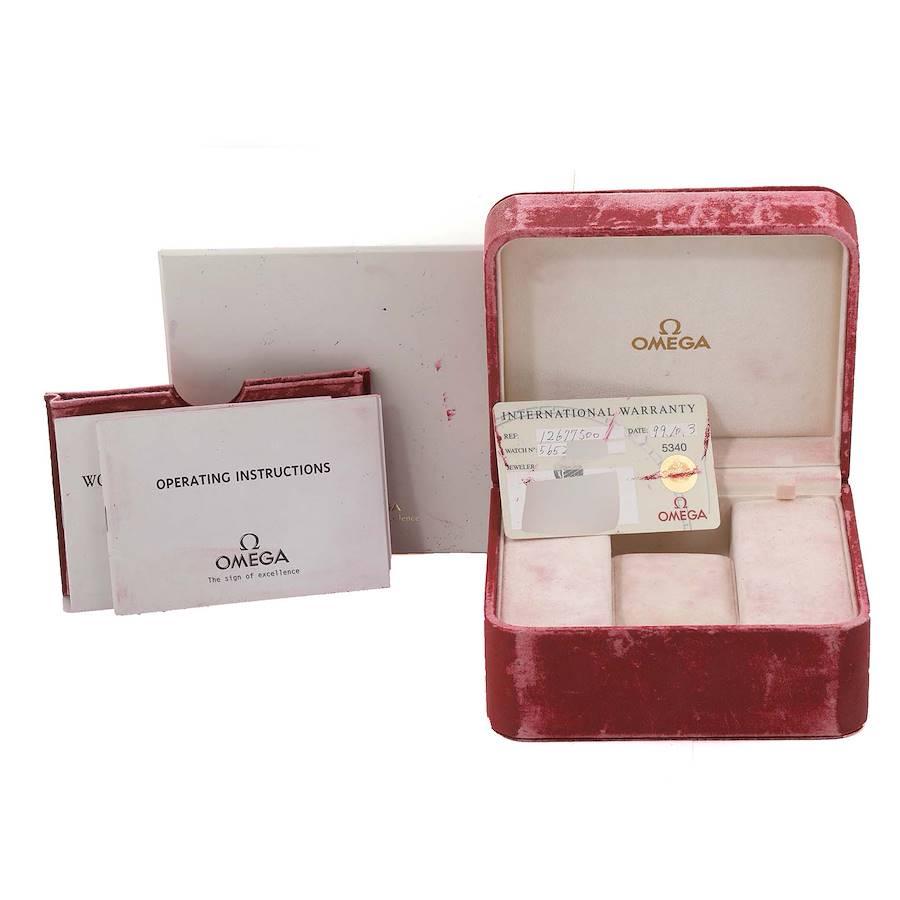 Omega Constellation 95 Mother of Pearl Diamond Ladies Watch 1267.75.00 Box Card 4