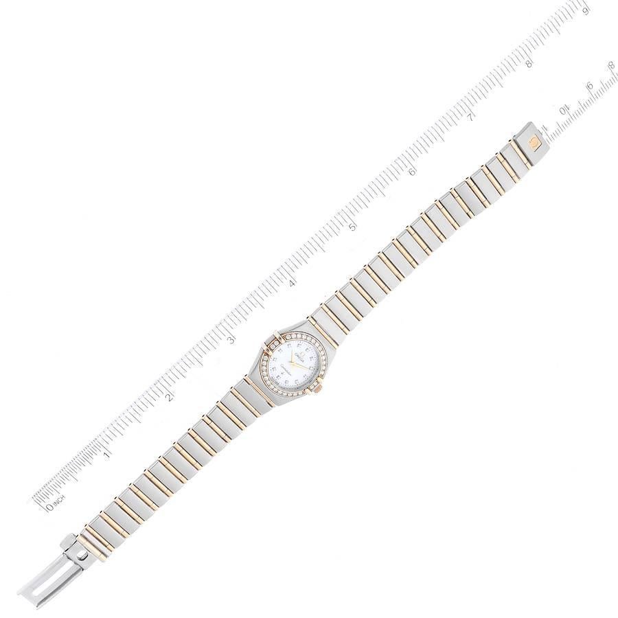 Omega Constellation 95 Mother of Pearl Diamond Ladies Watch 1267.75.00 Box Card 2