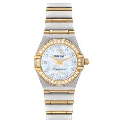 Used Omega Constellation 95 Mother of Pearl Diamond Ladies Watch 1267.75.00