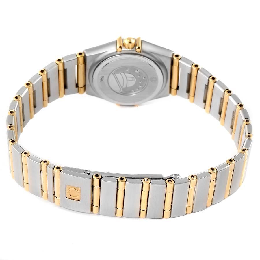 Omega Constellation 95 Mother of Pearl Diamond Watch 1267.75.00 Box Card 3