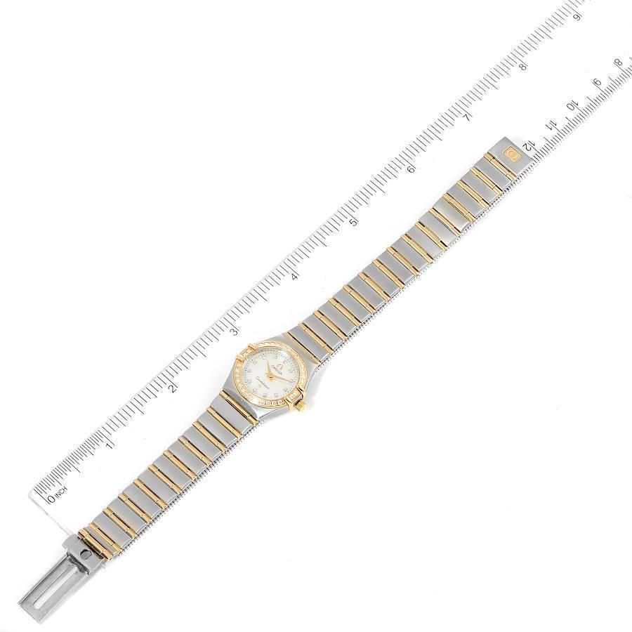 Omega Constellation 95 Mother of Pearl Diamond Watch 1267.75.00 Box Card 4