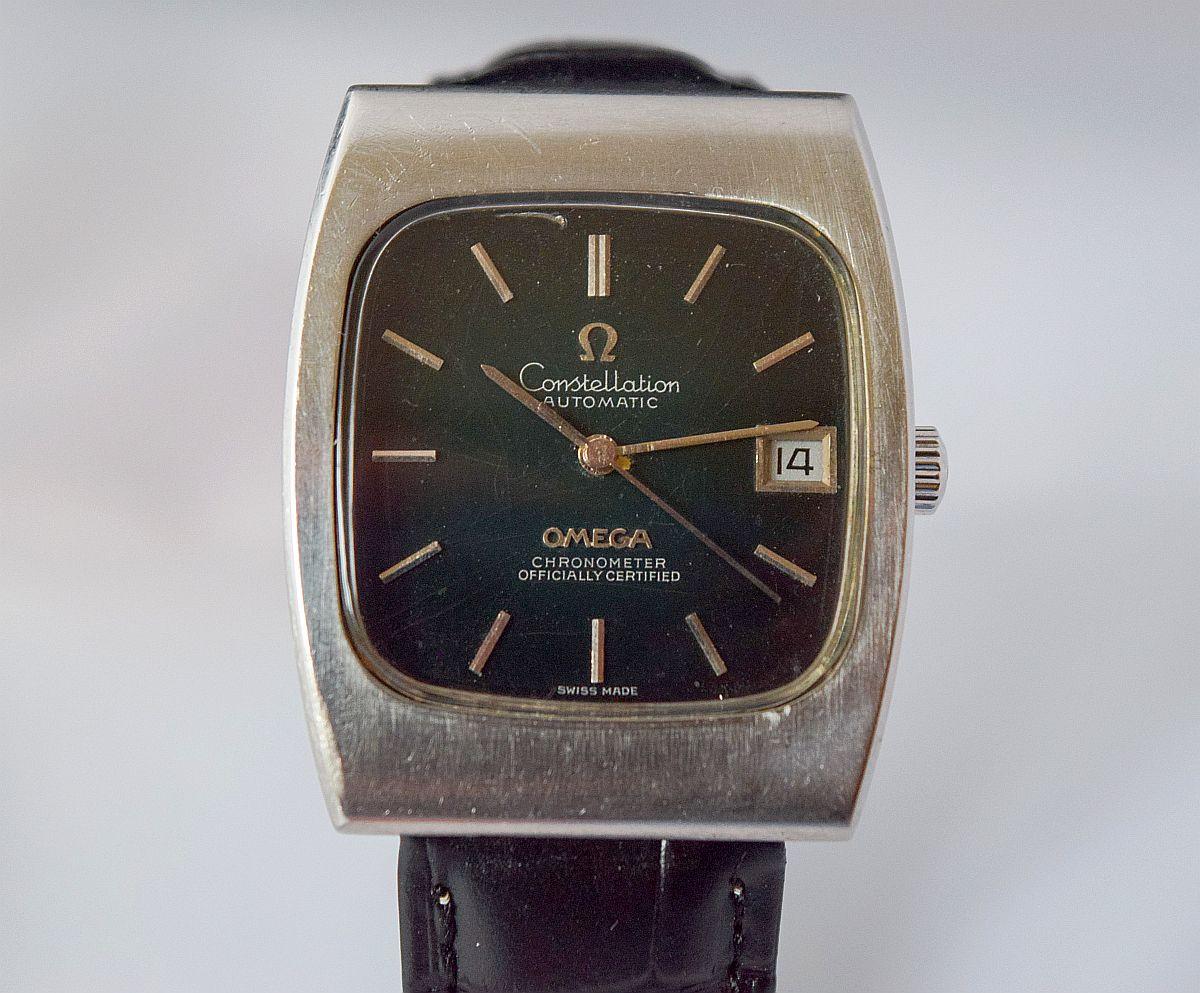 Omega Constellation Automatik. Date.Retro steek-Taschenetui 1