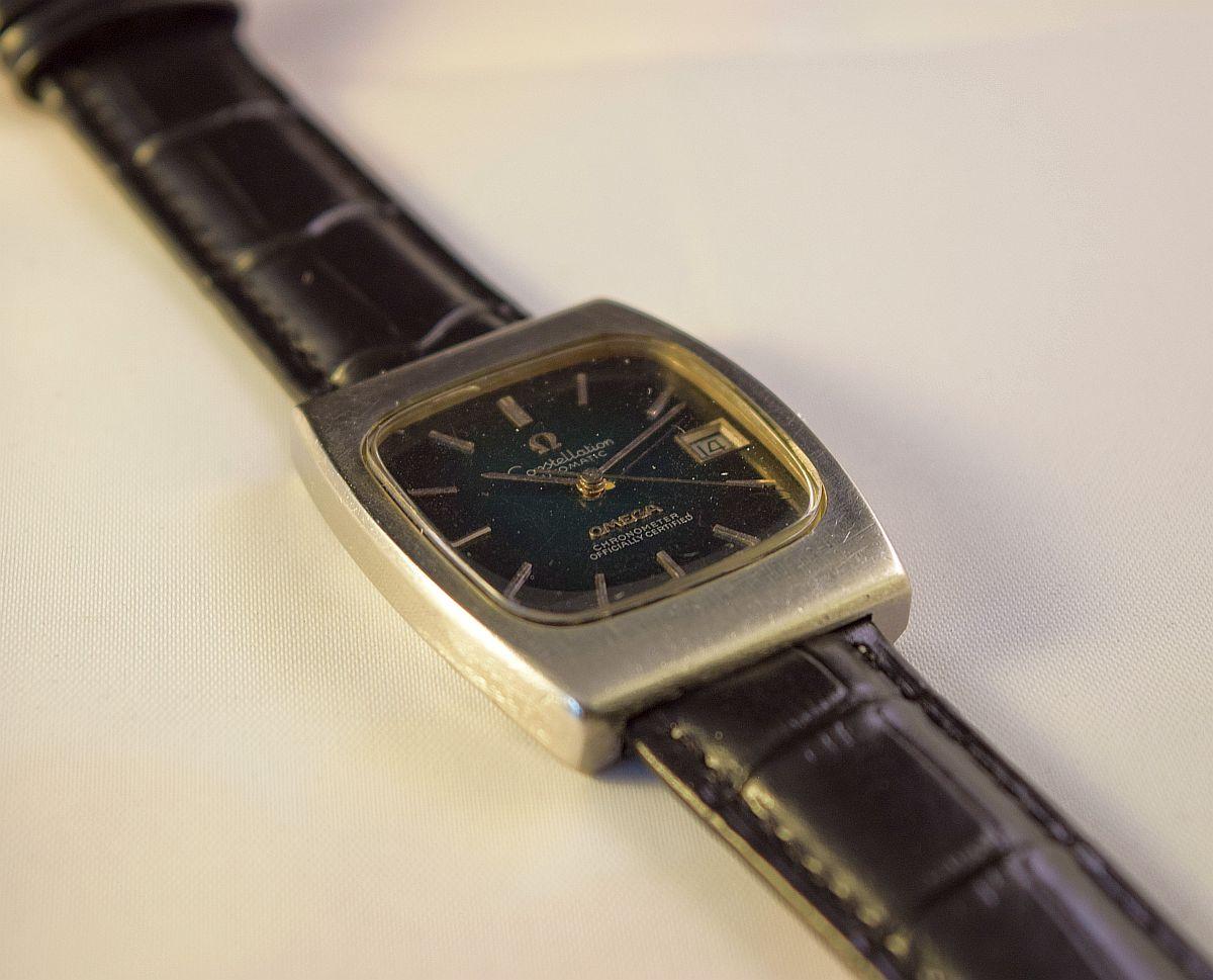Omega Constellation Automatik. Date.Retro steek-Taschenetui 5