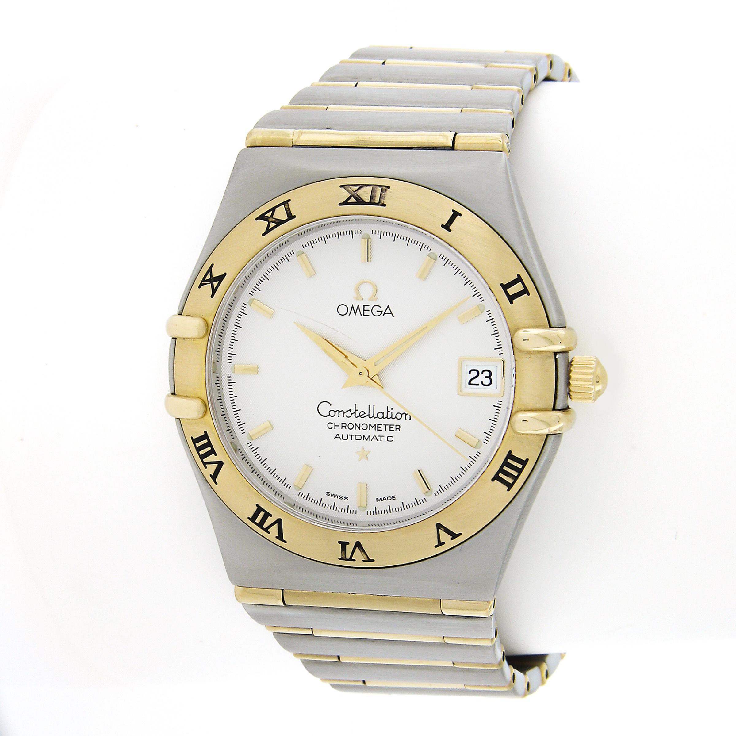 Uhrmacher: Omega
Uhrwerk: Automatik mit Selbstaufzug - 23 Jewels - Kaliber 1120
Seriennummer: 60237778
Gehäusegröße: 36 mm (ohne Krone)
Gehäuse-Dicke: 10mm
Armbänder:	Gelbgold & Edelstahl
Länge des Armbands: Wird ein 7 1/2 Zoll Handgelenk
