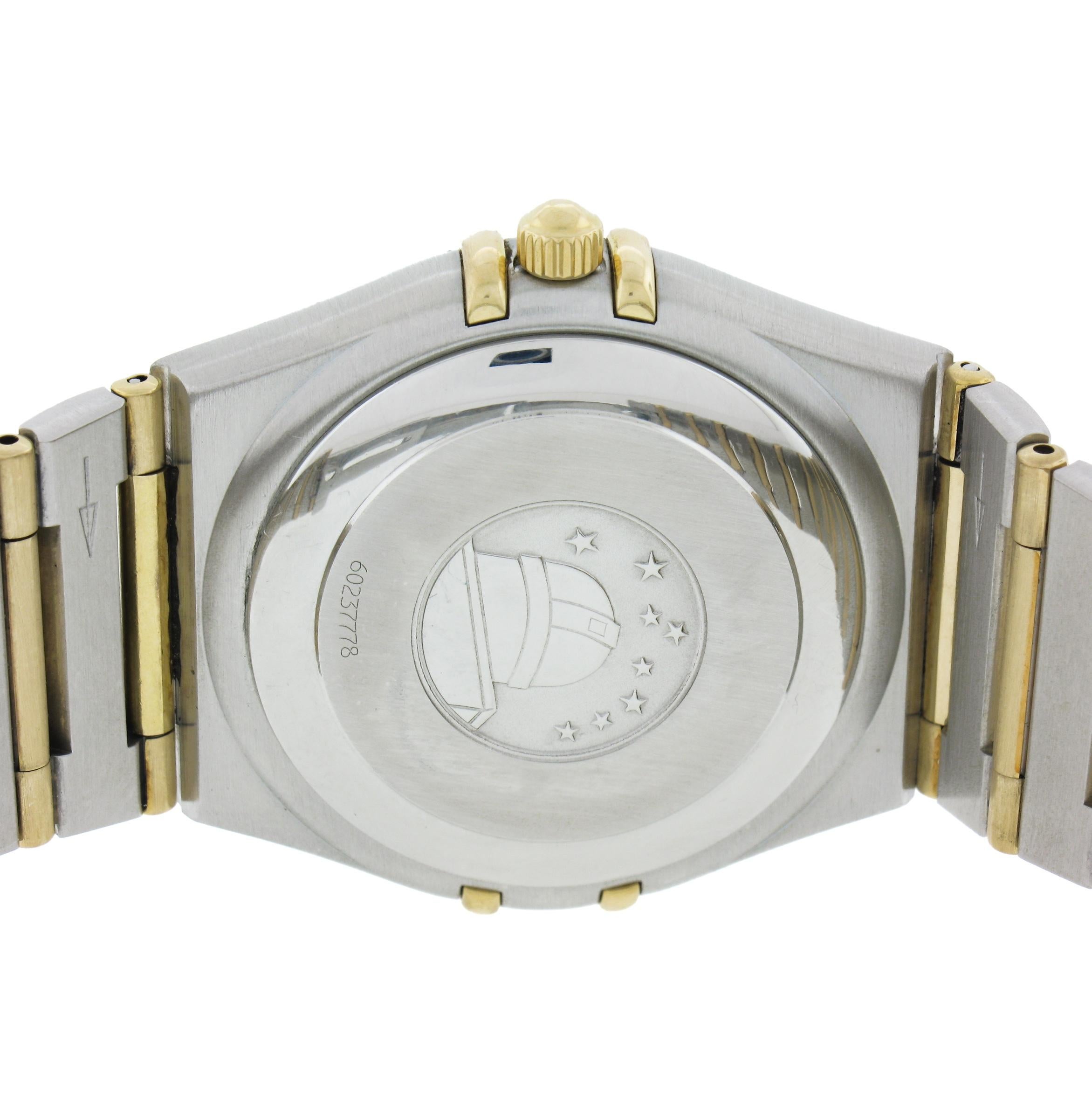 Omega Constellation Automatik-Armbanduhr aus Gold und Stahl Ref 3681201 Cal. 1120 2