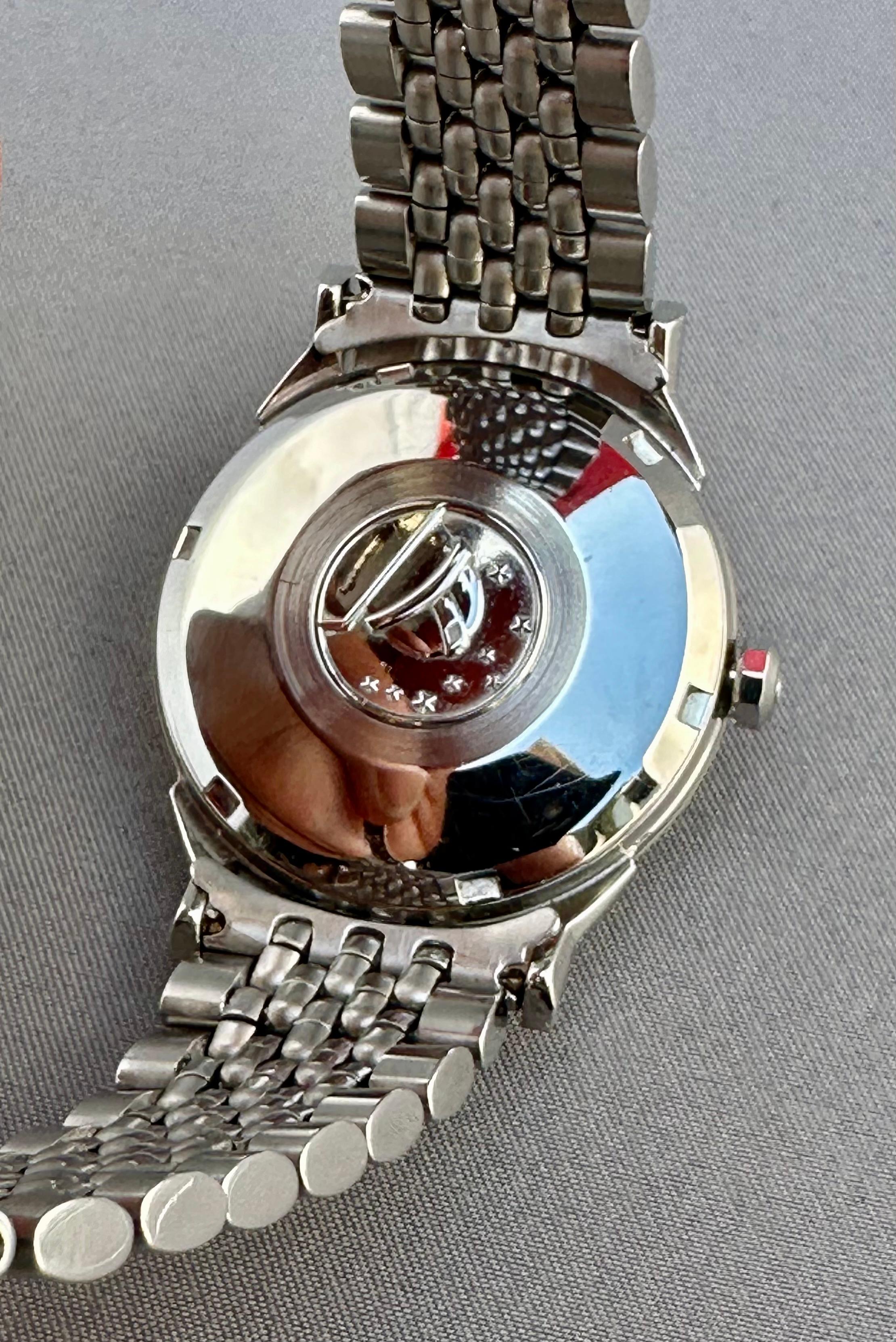 Modern Omega Constellation Automatic Pie Pan Date with Original Rice Bracelet