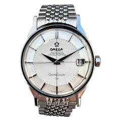 Omega Constellation Automatic Pie Pan Date avec bracelet Rice d'origine
