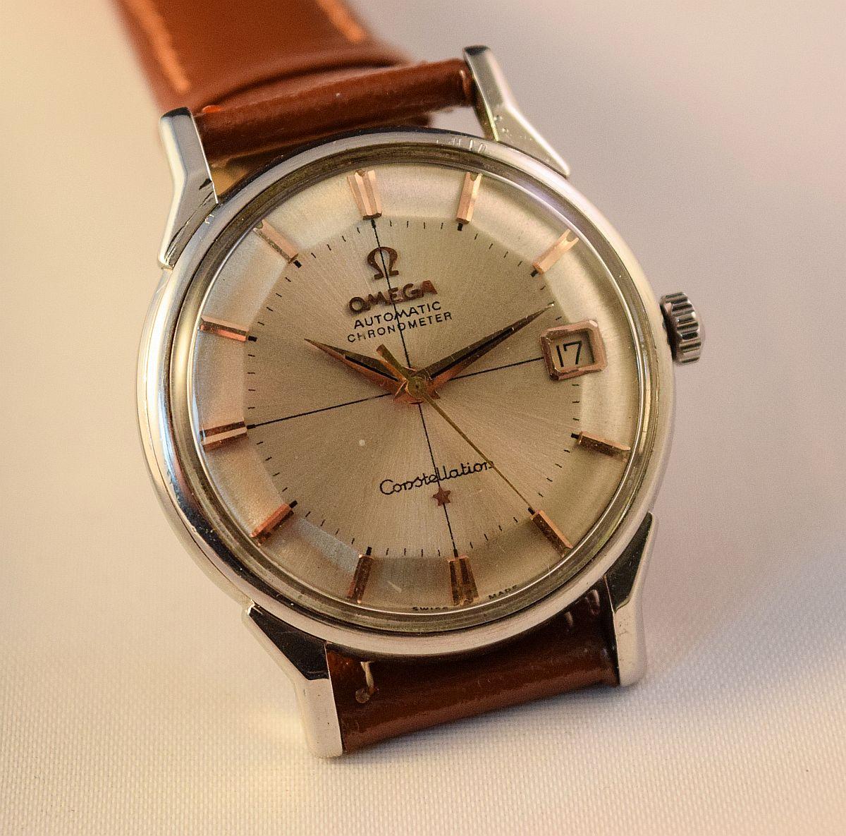 Omega Constellation Automatic Pie Pan Date with star 4