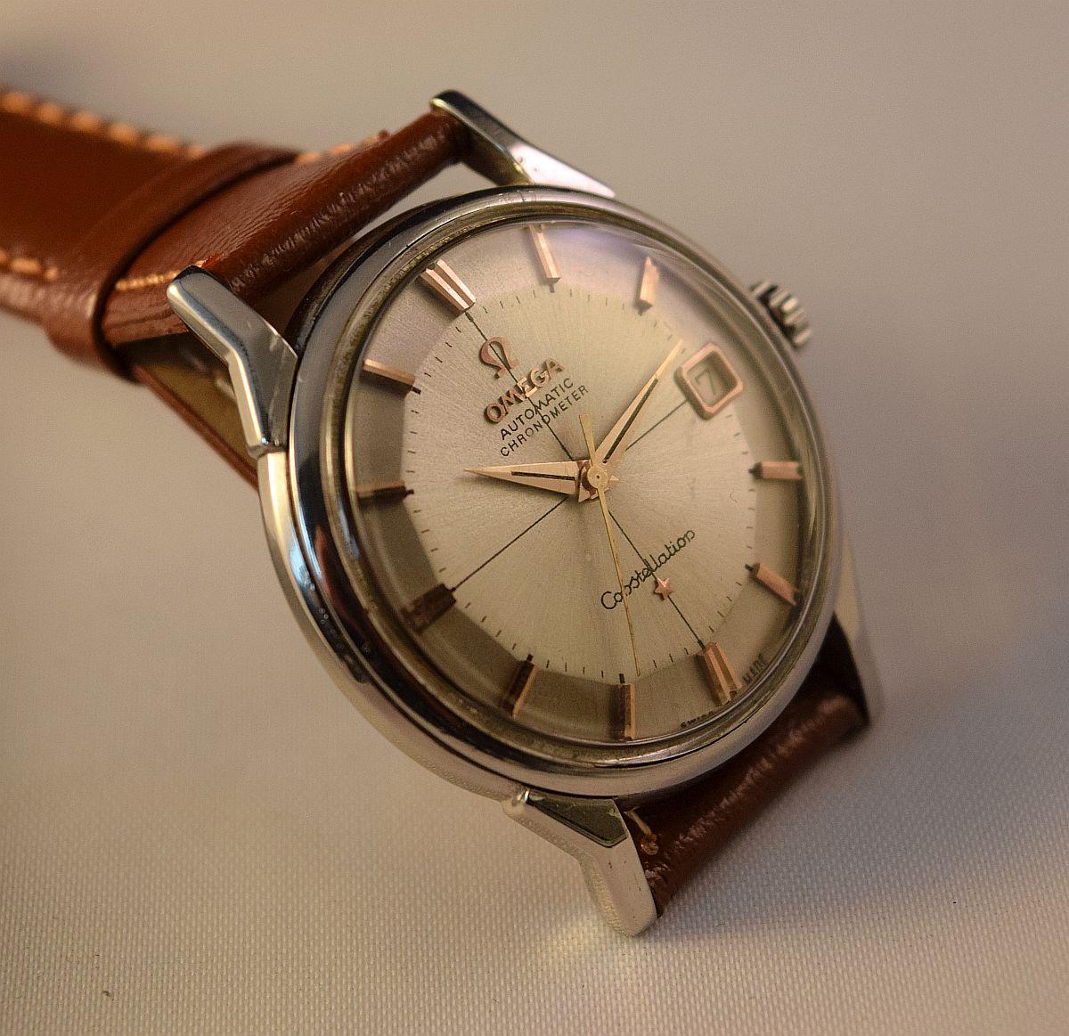 Omega Constellation Automatic Pie Pan Date with star 5