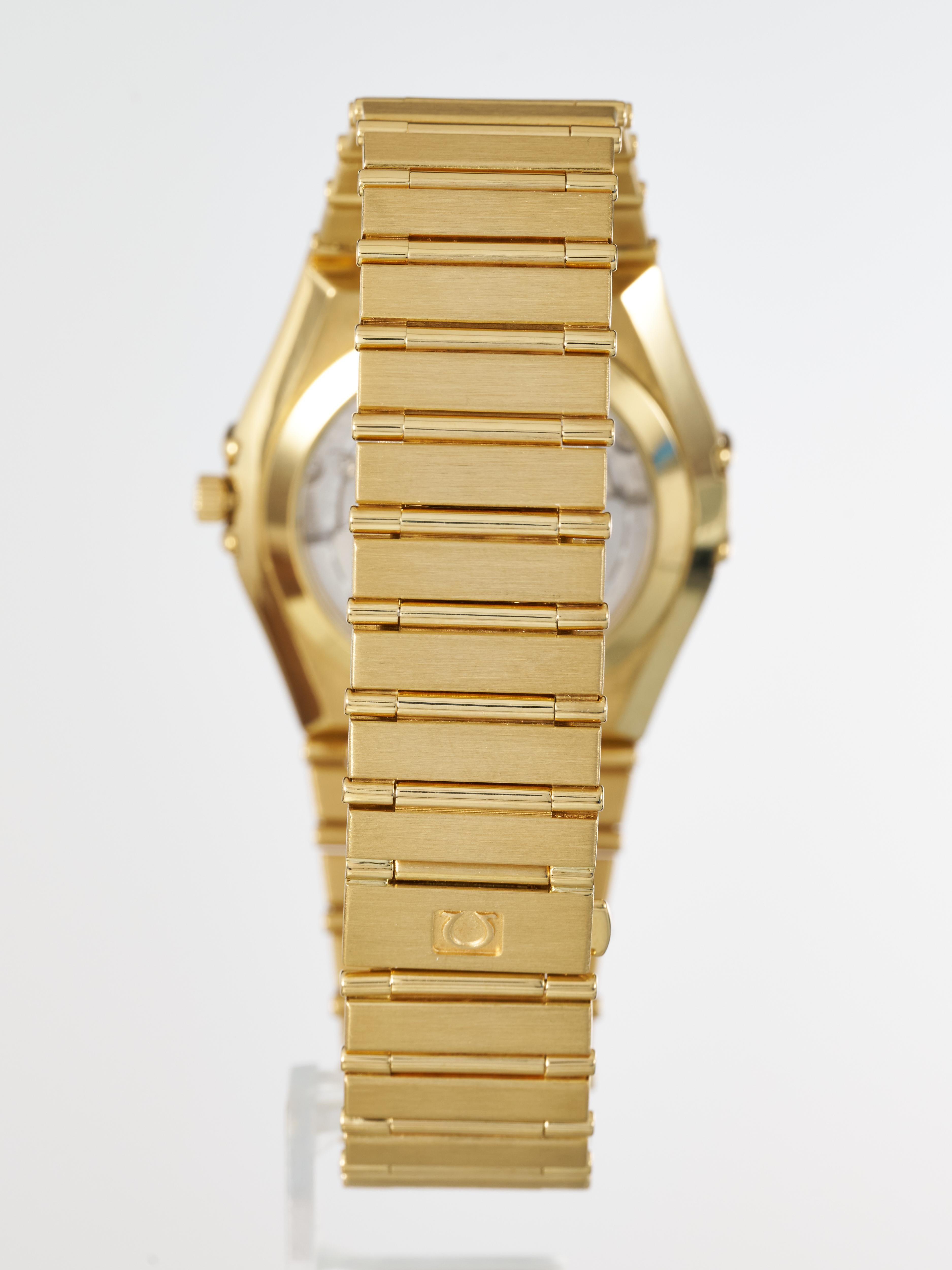 Omega Constellation Chronometer 18K Yellow Gold Mens Automatic Watch 1100.1000 In Good Condition In London, GB