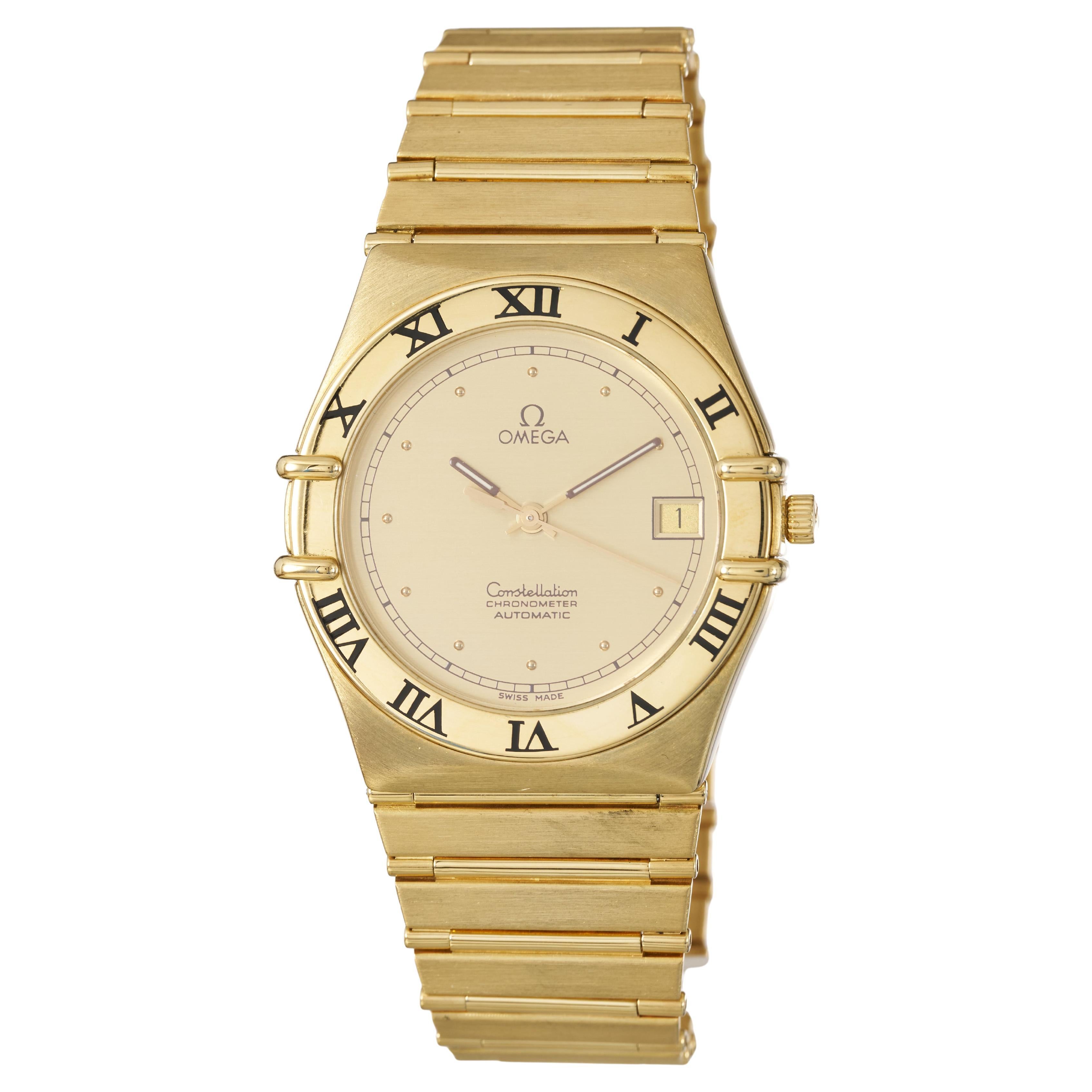 Omega Constellation Chronometer 18K Yellow Gold Mens Automatic Watch 1100.1000