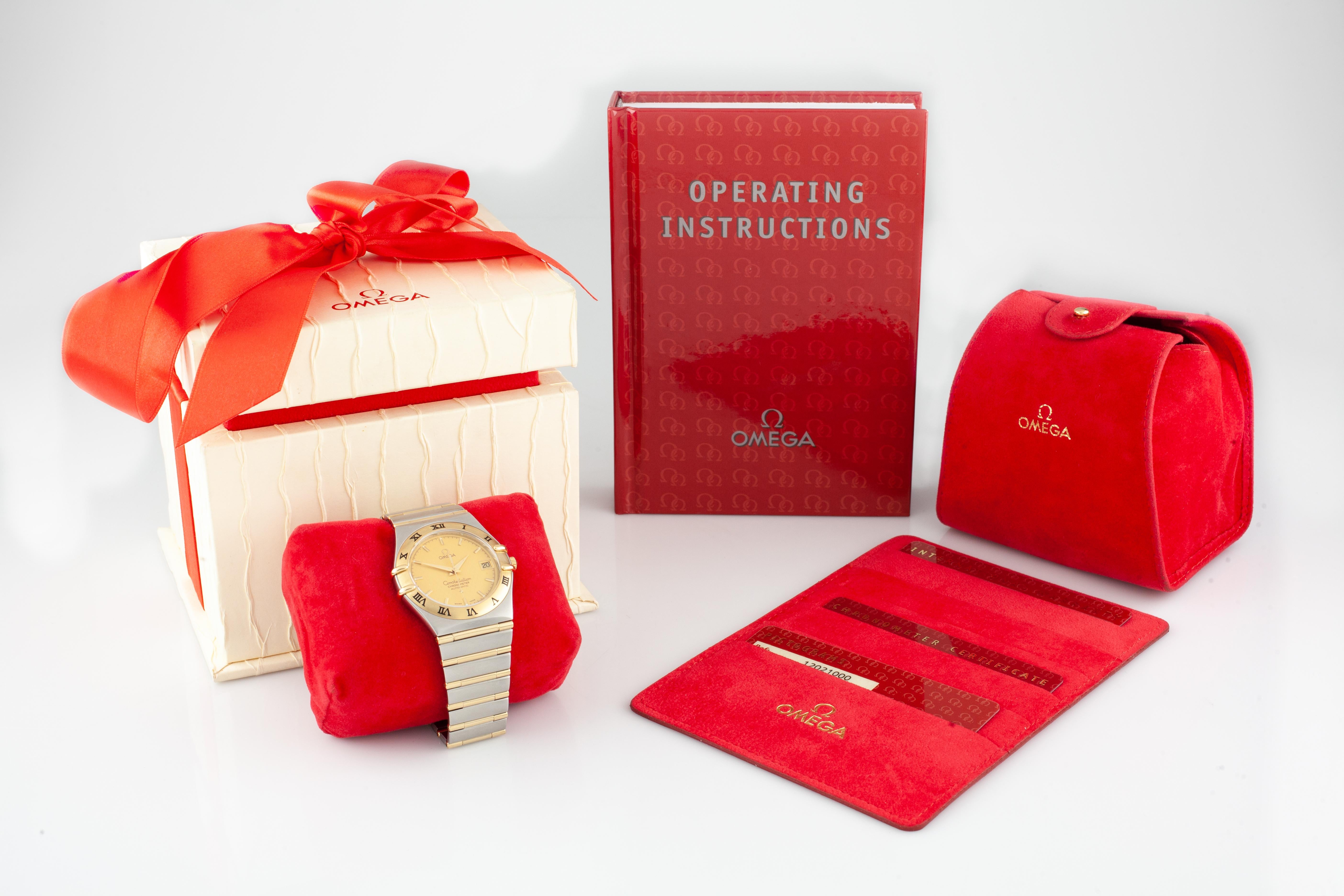 Omega Constellation Chronometer Automatic 2-Tone Watch 1120/368 w/ Box & Papers 3