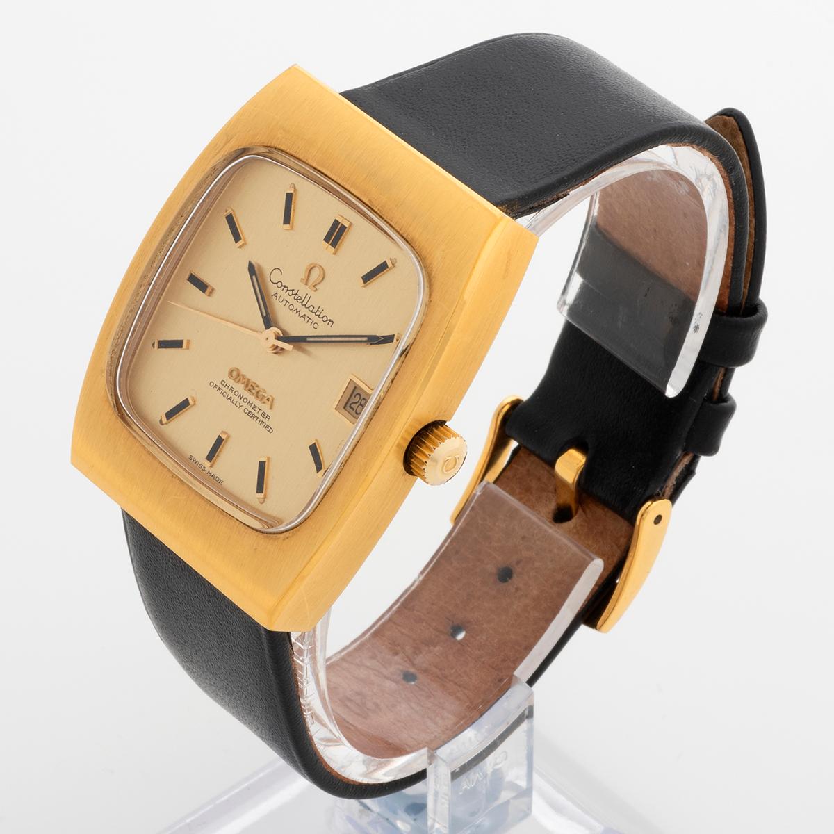 Omega Constellation Chronometer Datum, Ref 168.058. Schweres Gold mit Kappe, c1970 im Zustand „Gut“ im Angebot in Canterbury, England