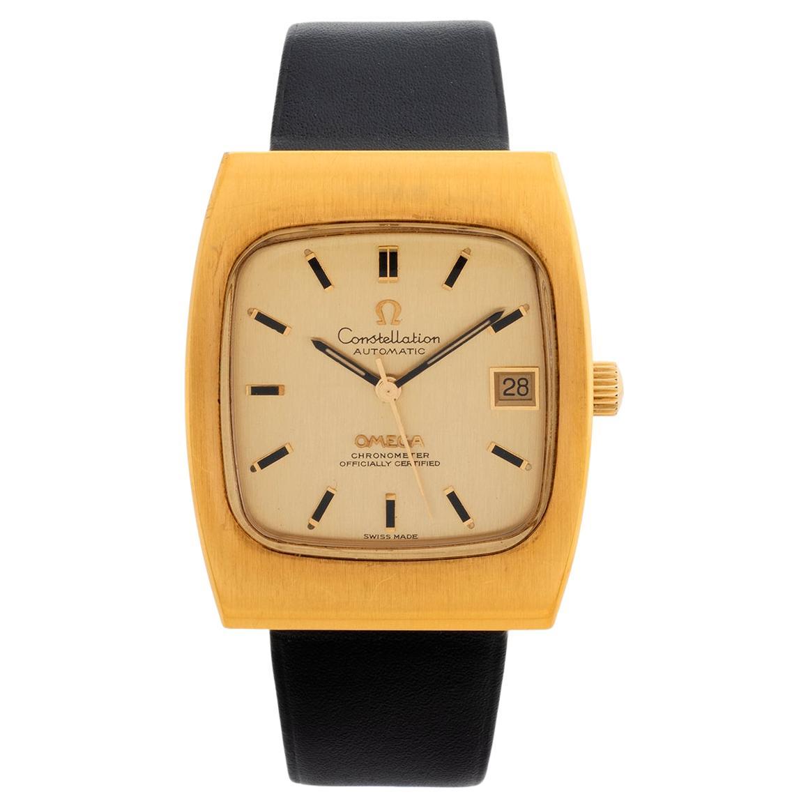 Omega Constellation Chronometer Date, Ref 168.058. Heavy Gold Capped, c1970