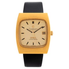 Omega Constellation Cronómetro Fecha, Ref 168.058. Oro pesado tapado, c1970