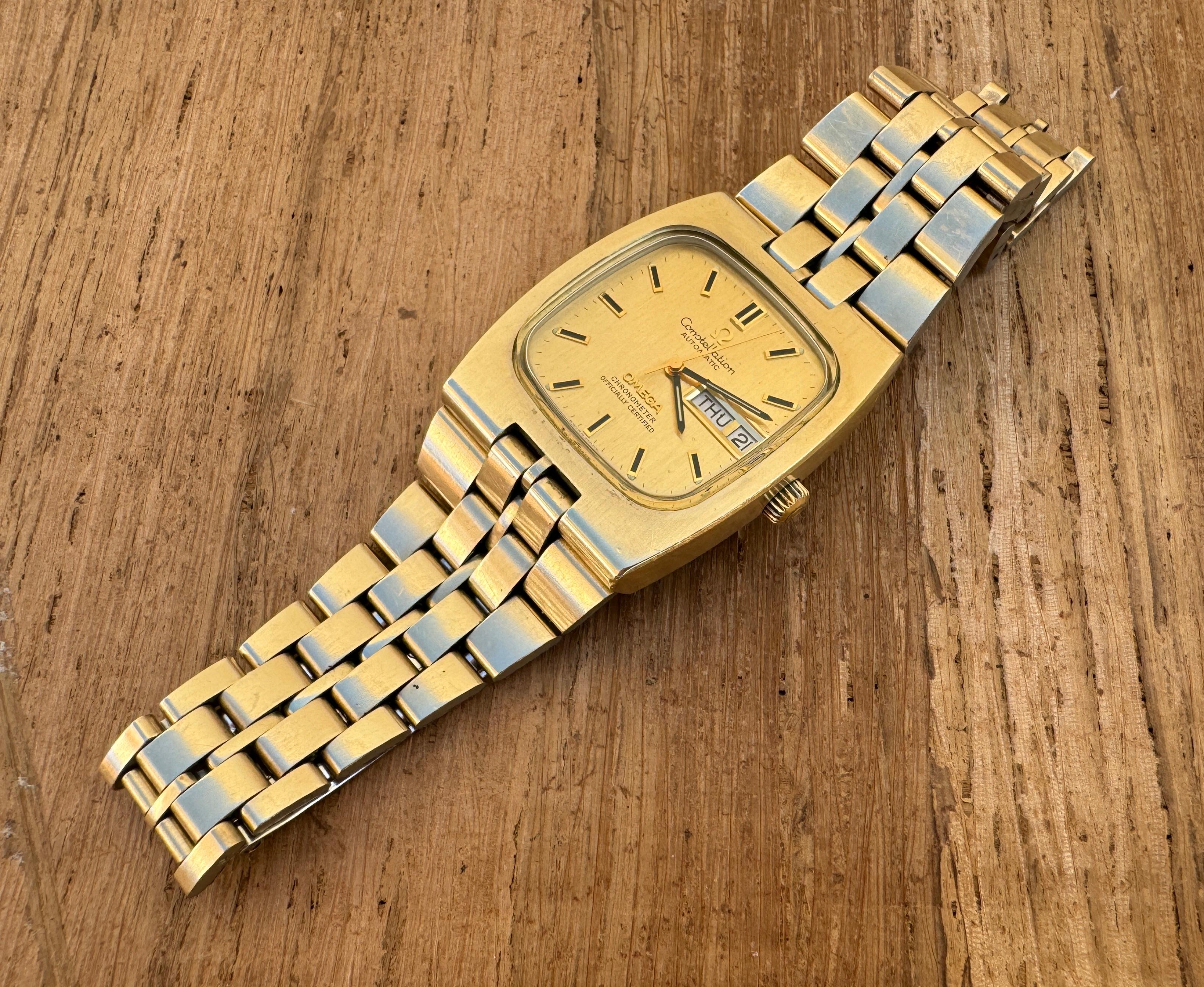 Omega Constellation Chronometer Orologio automatico anni '70 placcato in oro  In scatola 3